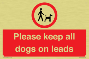 Please keep all dogs on leads